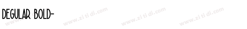 degular bold字体转换